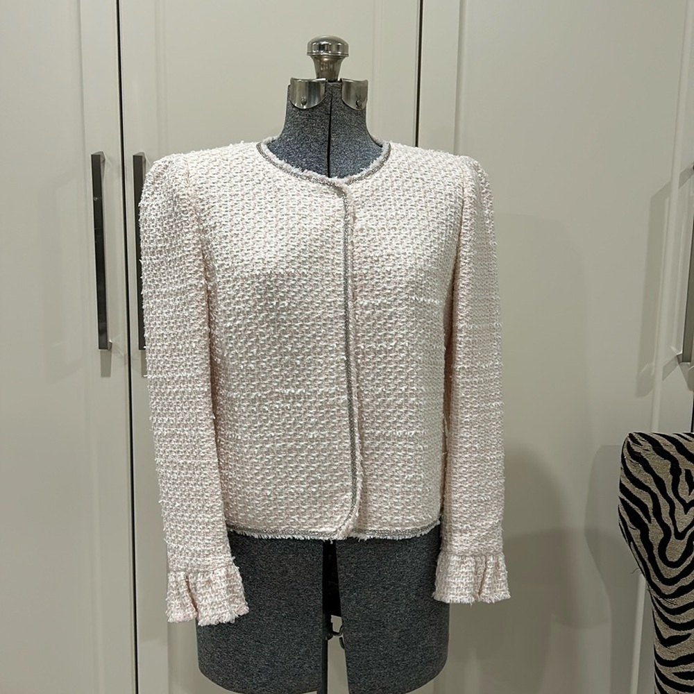 Rebecca Taylor pink tweed jacket